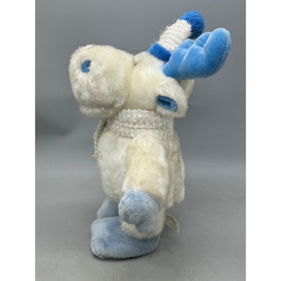 DanDee Christmas Plush Animated White Moose Sings "Jingle Bell Rock" READ - Picture 4 of 10